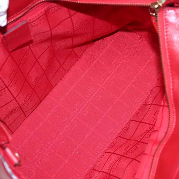 CELINE Hand Bag Leather 2way Red Auth yk13083 - Picture 11 of 16